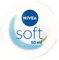 NIVEA Soft Erfrischende Feuchtigkeitscreme, leichte Creme mit Vitamin E und 100% natürlichem Jojoba-Öl, schnell einziehende Hautcreme für intensive Feuchtigkeit (50 ml)