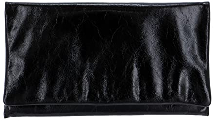 ABRO Unisex Clutch Tasche, Schwarz/Nickel