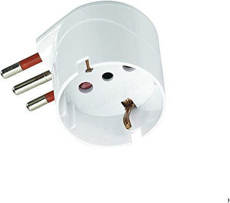 Rosi ADATTATORE SCHUKO 90° 16A A 2P+T Art. RS78029 salvaspazio. Spina 16A, 2P + T PZ