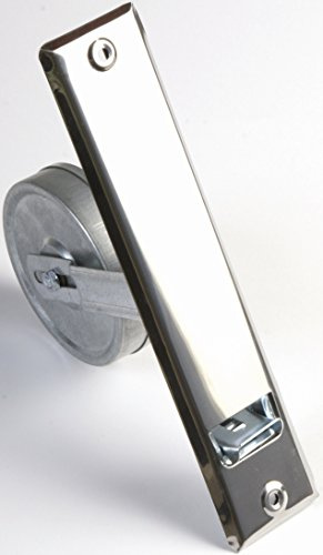 Recogedor Persiana Empotrable 6 m - Cinta 22 mm - Placa Acero Inoxidable | Recogedor de persiana enrollable empotrado con carro regulable y placa de acero; para balconeras y ventanas altas