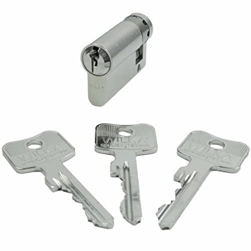 WILKA Normalprofil Halbzylinder - Einzelschließung - inkl. 3 Schlüssel (VS 10/65)