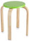 Estink Holzhocker, Anti-Rutsch Holz Sitzhocker Stapelhocker Wohnzimmer Hocker Küchenhocker, 17.9 x 11.8 Zoll(Grün)