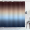ABAKUHAUS Ombre Duschvorhang, Schrittweise Farbänderung, mit 12 Ringe Set Stielvoll Modern Farbfest und Schimmel Resistent, 175x220 cm, Kastanienbraun Nachtblau Beige