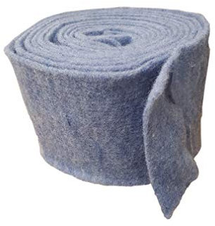 Hochwertiger & Widerstandsfähiger Filz – Breite 15cm / Länge 5m - Topfband/Bastelfilz/Wollfilz – Große Farbauswahl – Dehnbar & Druckelastisch – Tischdekoration Ostern/Weihnachten (Jeans)