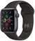 Apple Watch Series 5 (GPS, 40mm) - Space Grey Aluminium Case with Black Sport Band (Renewed)
