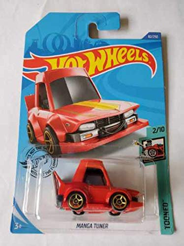 Mattel Hot Wheels Voiture Manga Tuner Rouge 82/250, 3+ ans, Enfants (Unisex)