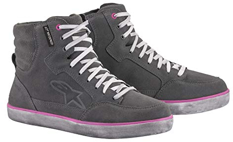 Alpinestars J-6 Impermeabile Signore Moto Scarpe (Grey/Fuchsia,6,5 (38))