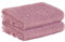 StickandShine 2er SET Premium Frottee Gästehandtuch 30x50 cm in Mauve Lila in 500g/m² aus 100% Baumwolle