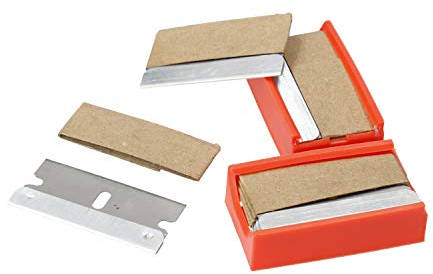 Ferrestock FSKRKR510 blister con 10 lame di ricambio per rascavidri a lama da 39,5 mm, affilatura di precisione per tagliare in modo pulito e professionale qualsiasi materiale