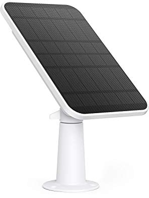 eufy Security eufyCam Solar Panel, effizientes 2.6W Solarpanel für eufyCam, IP65 Wasserschutzklasse, Weiß