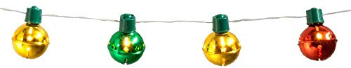 Boland 13447 - LED-Lichterkette Weihnachtsglocken, Länge 140 cm, Batterietyp 2xAA, Dekoration, Karneval, Mottoparty, Weihnachten