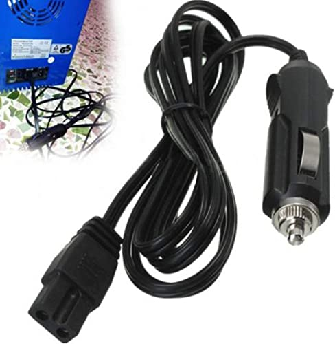 Kisbeibi 1 PC 12V 2m Car Cooler Box Extension Cord, Car Fridge Cable Power Adapter Electric Mini Refrigerator Extension Cord Power Supply Cable, Mini Fridge 2 Pin Lead Cable Plug Wire for Cool Box
