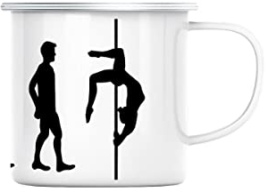 Fabulous Mug en Métal Emaillé Evolution Pole Dance Pole Dancing Danse