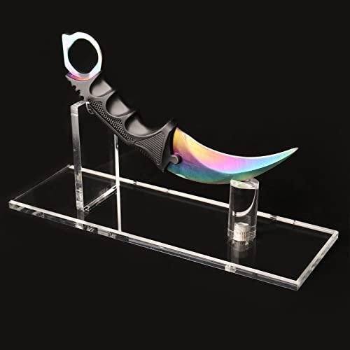Présentoir à couteaux, présentoir à couteaux en acrylique, présentoir à couteaux de collection, présentoir de collection de couteaux, pour décoration d'intérieur simple (lot de 1)
