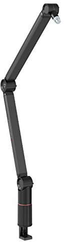 Thronmax Flex S5, support de bras de boom de microphone professionnel, acier inoxydable robuste adaptateur 3/8 pouce à 5/8 pouces/gestion des câbles cachés (Blanc)