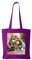 YONACREA - Sac Shopping - Tote Bag - Personnalisable avec le texte et la photo de votre choix - Une Face ou 2 Faces - VIOLET
