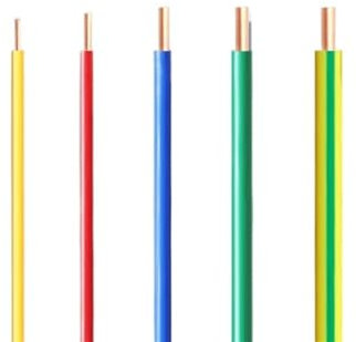 Trunking Solid 10 meters Cable, 0.5mm Copper Single Core Wire, Control Home Decoration Hard Line Connector Loom (Color : Yellow, Size : 0.75mm2 (10M))