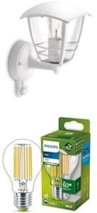 PHILIPS myGarden Creek Outdoor Wall Light with Motion Sensor + 60W E27 UE Bulb