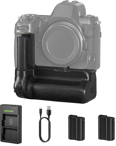 NEEWER MB-N12 Replacement Vertical Battery Grip for Nikon Z8 with 2 Pack EN-EL15c 2400mAh Replacement Batteries & USB Dual Channel Charger Set, Hot Swappable Vertical Shooting Extended Power