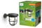 Philips Outdoor Ultra-Efficient Solar Radii Wandleuchte 1,3W, Linkable Sensor, 3000 Kelvin, IP44 wetterfest, schwarz