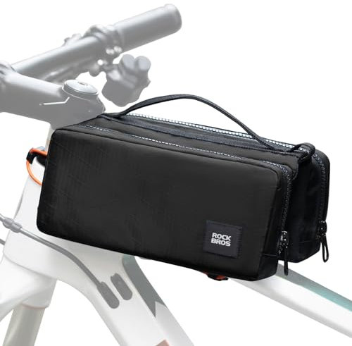 ROCKBROS Fahrrad Rahmentasche Fahrradtasche Rahmen Aufbewahrungstasche mit Schultergurt Fahrrad Oberrohrtasche für Rennrad Mountainbike Umhängetasche