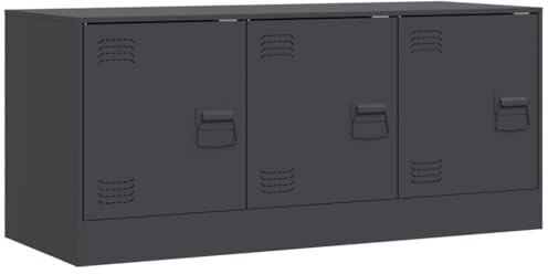 vidaXL TV-Schrank Anthrazit 99x39x44 cm Stahl