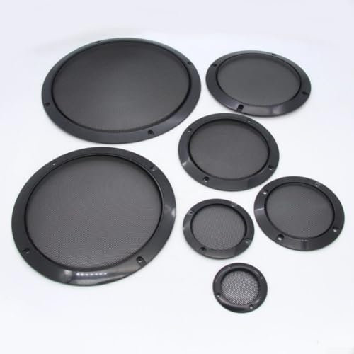 Auto Audio Lautsprecher Gitter Netz Staubschutz 2 Stück 10 Zoll DIY mit Schrauben (16,5 cm)