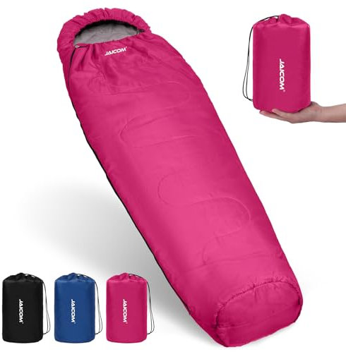 JAICOM Saco de dormir ultraligero para las 4 estaciones, saco de dormir [1600 g], tamaño pequeño y adulto invierno – Exterior, camping, trekking, interior
