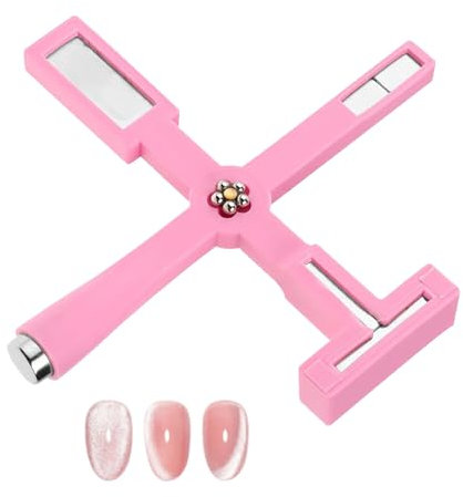 Zonoori 5 in 1 Starkes Ansaug Cat Eye Nagellack Magnet, Multi Funktions Katzenaugen Magnetstifte mit Silikon Schutzhülle