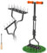 SUNEOWALY Aeratore per Prato da Giardino, Strumento Manuale con 15 Chiodi in Acciaio Massiccio, Artiglio Manuale per Terreno Prato e Terreni Compattati, Aeratore Lawn Spike Maniglia Arancione