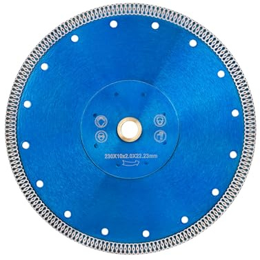 Solidure 230mm Diamond Cutting Discs,Super Thin 9 inch Turbo Diamond Blade for Granite Marble Ceramic Tiles