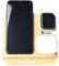 Wood Wireless Charger, 15W Fast Charging Base, Portable Force Station, Compact Charging Pad, Good for Smartphones Earphones Nightstand Dressing Table Use, 13.95x13.15x2.35cm