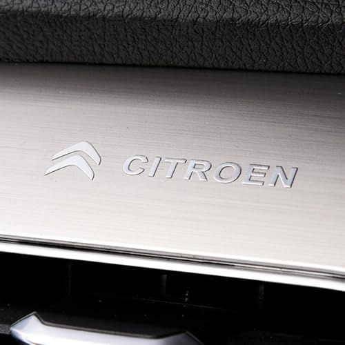 KYMEDQ Aufkleber Für Citroen C2 2003-2009, Autoaufkleber, Logo Aufkleber, 3D Metall Auto Aufkleber, Tuningsticker, Logo-Emblem-Abzeichen-Aufkleber,10pcs