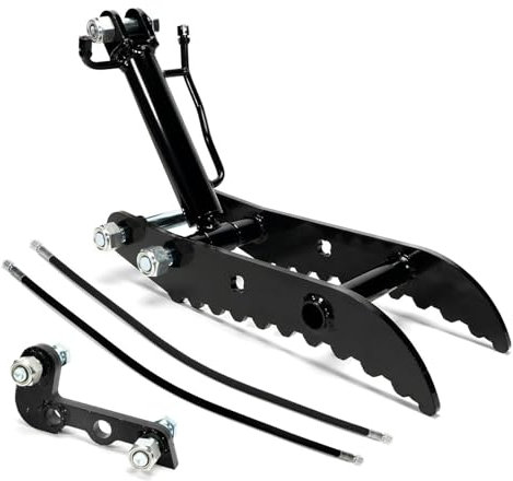 Garosa Morsetto per Pollice Idraulico Escavatore Durevole Acciaio di Manganese a 3 Fori Morsetti Ausiliari Movimentazione Efficiente del Materiale nel Cantiere