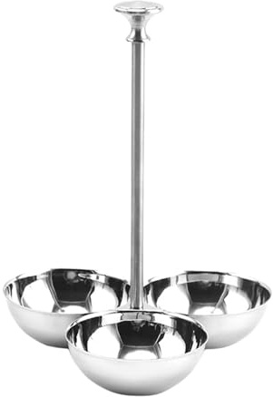 BHFZIAP Snack Serving Bowl 3 Section Serving Bowls Set for Side Dishes Dessert Fruit A, Style A