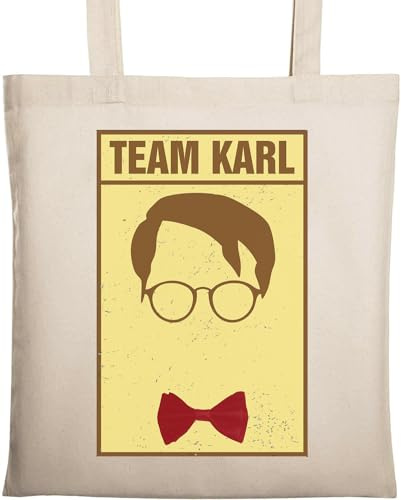 Team Karl Natural Ökologische Baumwolle Tote Bag Beige