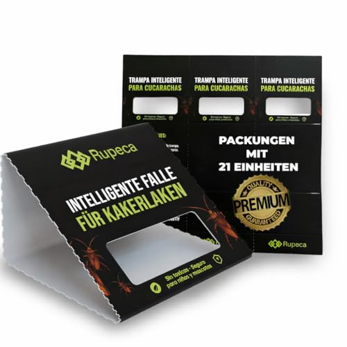 Trappole Scarafaggi Adesive 21 Pezzi Senza Tossici Trappola Blatte Interno Professionale Controllo Insetti Casa Cucina Bagno Sicuro Discreto Duraturo Alta Efficacia Senza Veleno Per Famiglia | RUPECA