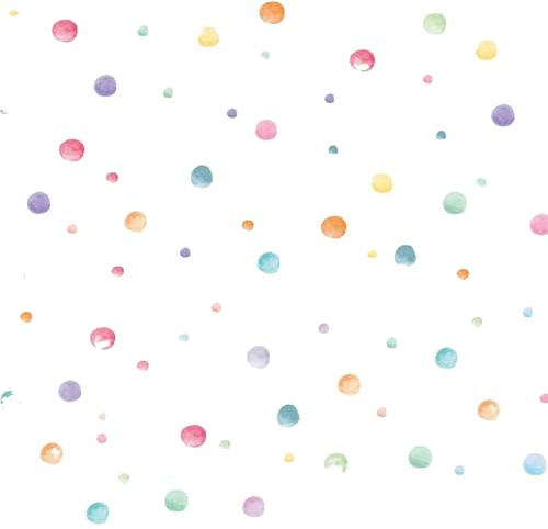 Wandtattoo Kinderzimmer Mädchen, 148 Stück Tupfen Wandsticker, Wandsticker Mädchenzimmer, Aquarell Polka Dots Wandaufkleber, Wandaufkleber für Babyzimmer, Wanddeko für Mädchenzimmer Kinderzimmer