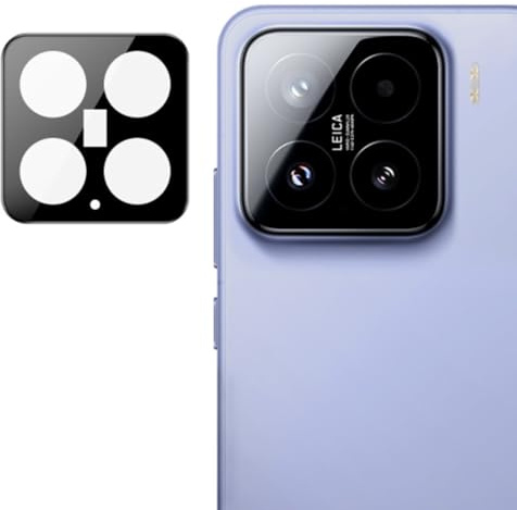 Techsuit Kameraschutzglas für Xiaomi 15 Gehärtetes Glas mit 9H Härte, Kristallklar, Kratzfest, Anti Fingerabdruck, Einfache Installation, Full Camera
