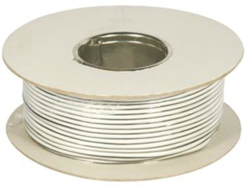 79 Litze Lautsprecher Draht Kupfer Kabel 100 m Kabelrolle Weiß [100 Meter/79 Strand]