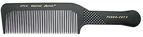 HERCULES SÄGEMANN - Clipperkamm | Griffkamm mit abgeflachtem Kammkörper. Idealer Kamm für die Haarschneidemaschine. Mit integrierter Zentimeterskala. | Größe: 9,5 Zoll