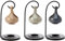 Puckator Ölbrenner, Tropfenform, Keramik, gemischt, Ständer, 19 cm, 10 cm, 12 cm, Schalenhöhe 9 cm, Breite 7 cm