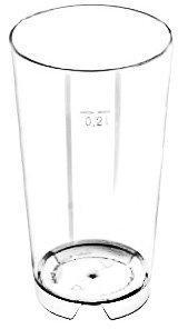 Gebr. Kohlmeier GmbH 50 Stück 0,2L Mehrwegbecher Willybecher PC (PolyCarbonat) glasklar [Made in Germany]
