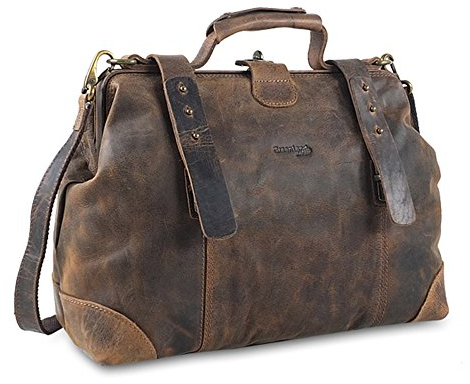 Greenland Nature Classic Bügeltasche Doktorkoffer Leder 37 cm