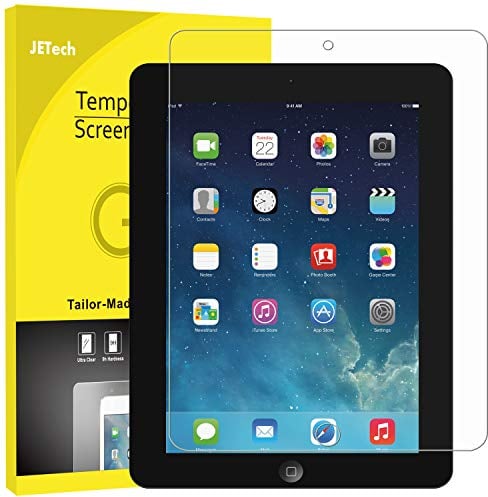 JETech Schutzfolie für iPad 4, iPad 3 und iPad 2 (Älteste Modelle), Panzer Schutz Glas Folie Displayschutz, HD Klar, 1 Stück