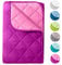 wometo Microfaser Sommer Steppbett Wende-Design 135x200 oekoTex – lila violett Kochfest 95° Sommerbettdecke Leichtsteppbett für Camping und heiße Tage I ohne Bezug verwendbar I farbig & bunt