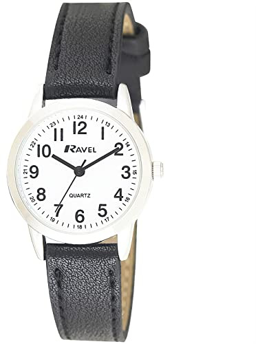 Ravel - Unisex Everyday Quartz Watch with Dotted Minute Track