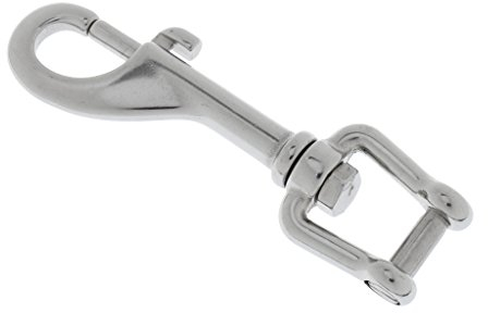 Fenteer Karabinerhaken mit Drehgelenk drehbare Karabiner Haken Schlüsselkarabiner
