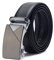 TANGCHAO Gürtel Herren Ledergürtel Ratsche Automatikschließe Business Anzug Gürtel 35mm Breit Schwarz Verbessertes Material 10-HEI-ZD 115CM