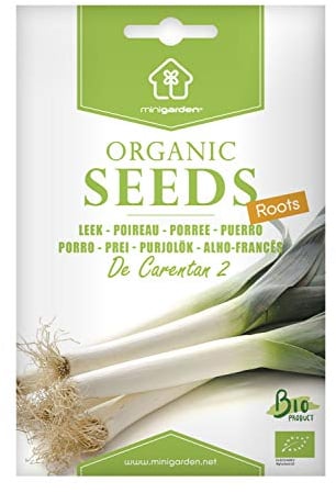 Poireau de Carentan, Graines certifiées biologiques prêt à Pousser Minigarden, 100% Naturelles sans Propagateurs Chimiques ni Génie Génétique, inclut entre 900 et 1200 graines